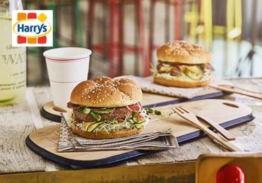 Recette : Burger courgettes grillées, coppa et mozzarella - EpiSaveurs