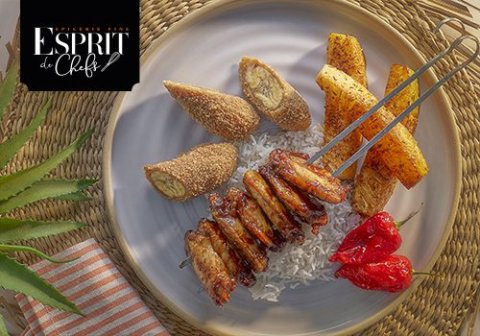 Recette : Brochettes de poulet marinées et grillées, sauce barbecue - EpiSaveurs