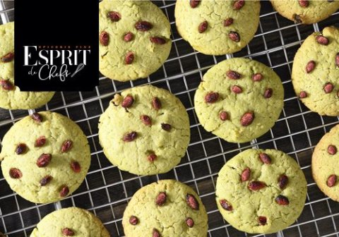 Recette : Cookies matcha et baies de Goji - EpiSaveurs